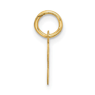 10K Yellow Gold Small Script Initial T Charm 10YC1556T