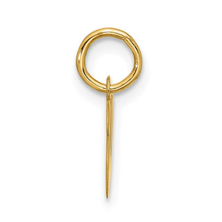 10K Yellow Gold Small Script Initial W Charm 10YC1556W