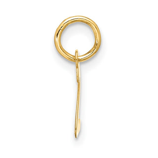 10K Yellow Gold Small Script Initial Z Charm