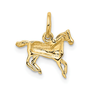 10K Yellow Gold Polished Horse Charm