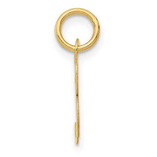 10K Yellow Gold Small Fancy Script Initial B Charm