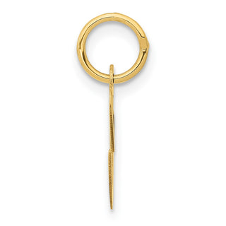 10K Yellow Gold Small Fancy Script Initial C Charm