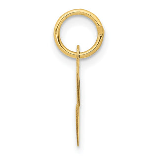 10K Yellow Gold Small Fancy Script Initial C Charm