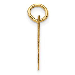 10K Yellow Gold Small Fancy Script Initial H Charm
