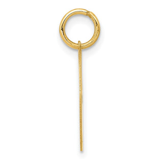 10K Yellow Gold Small Fancy Script Initial J Charm
