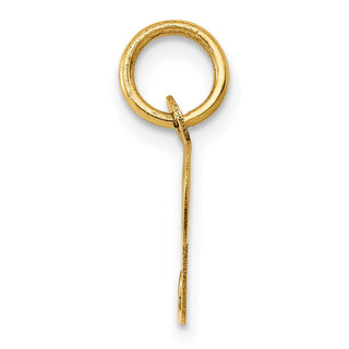 10K Yellow Gold Small Fancy Script Initial P Charm