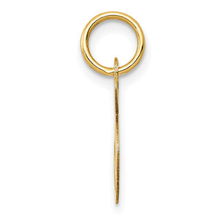 10K Yellow Gold Small Fancy Script Initial S Charm