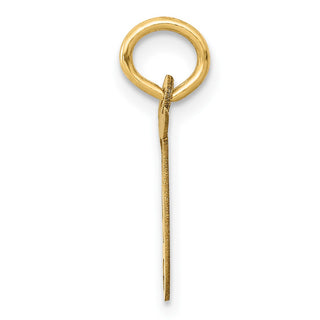 10K Yellow Gold Small Fancy Script Initial T Charm