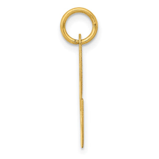 10K Yellow Gold Large Fancy Script Letter C Initial Charm