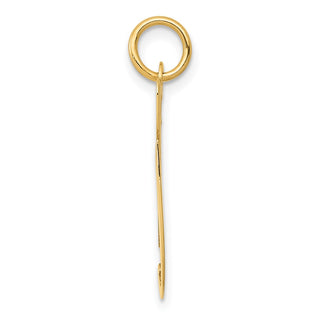 10K Yellow Gold Large Fancy Script Letter G Initial Charm