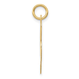 10K Yellow Gold Large Fancy Script Letter R Initial Charm