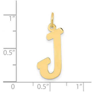 10K Yellow Gold Small Script Initial J Charm 10YC658J