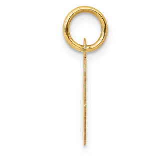 10K Yellow Gold Small Script Initial O Charm 10YC658O