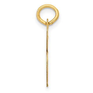 10K Yellow Gold Medium Script Letter B Initial Charm