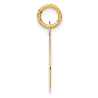 10K Yellow Gold Medium Script Letter G Initial Charm