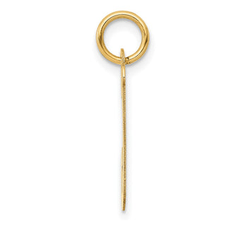 10K Yellow Gold Medium Script Letter J Initial Charm