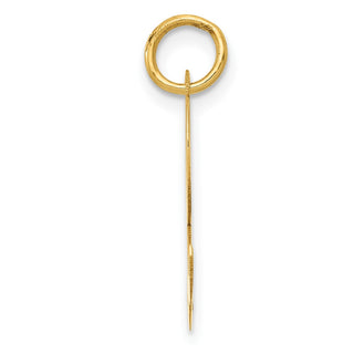 10K Yellow Gold Medium Script Letter L Initial Charm