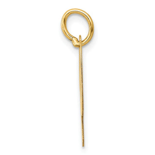 10K Yellow Gold Medium Script Letter P Initial Charm