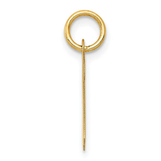 10K Yellow Gold Medium Script Letter R Initial Charm