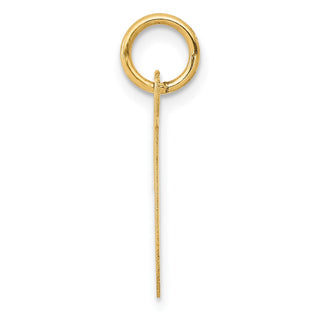 10K Yellow Gold Medium Script Letter T Initial Charm