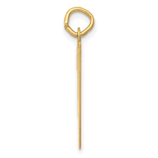 10K Yellow Gold Medium Script Letter Y Initial Charm