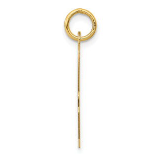 10K Yellow Gold Large Script Letter A Initial Charm