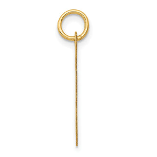 10K Yellow Gold Large Script Letter F Initial Charm