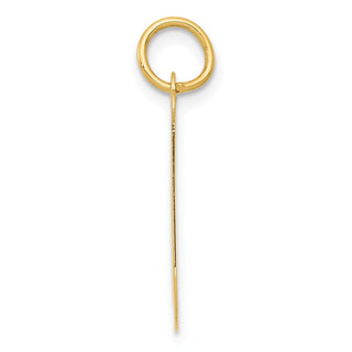 10K Yellow Gold Large Script Letter J Initial Charm