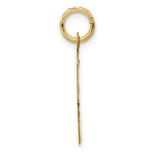 10K Yellow Gold Large Script Letter K Initial Charm