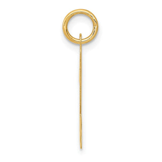 10K Yellow Gold Large Script Letter N Initial Charm