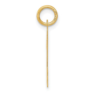 10K Yellow Gold Large Script Letter N Initial Charm