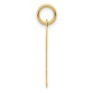 10K Yellow Gold Large Script Letter P Initial Charm
