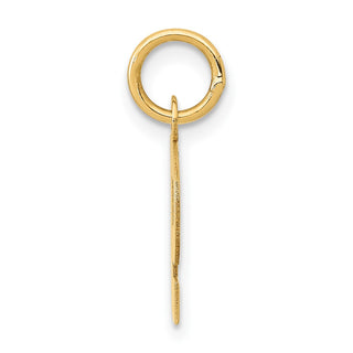 10K Yellow Gold Small Block Initial P Charm