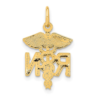 10K Yellow Gold Nurse Charm 10ZC432