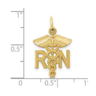 10K Yellow Gold Nurse Charm 10ZC432