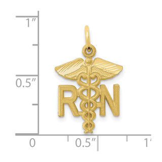 10K Yellow Gold Nurse Charm 10ZC432