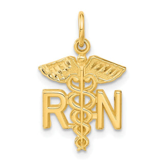 10K Yellow Gold Nurse Charm 10ZC432