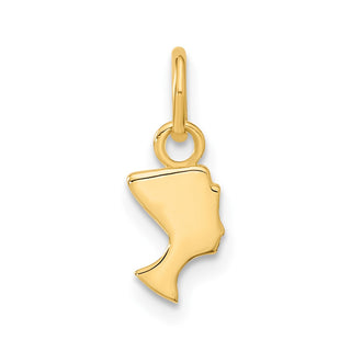 10K Yellow Gold Nefertiti Charm 10ZC443