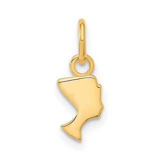 10K Yellow Gold Nefertiti Charm 10ZC443