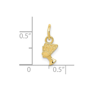 10K Yellow Gold Nefertiti Charm 10ZC443