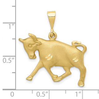 10K Yellow Gold Taurus Zodiac Charm 10ZC465