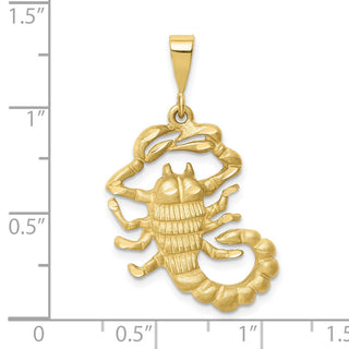 10K Yellow Gold Scorpio Zodiac Charm 10ZC471
