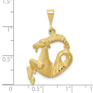 10K Yellow Gold Capricorn Zodiac Charm 10ZC473