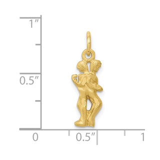 10K Yellow Gold Geminii Zodiac Charm 10ZC478