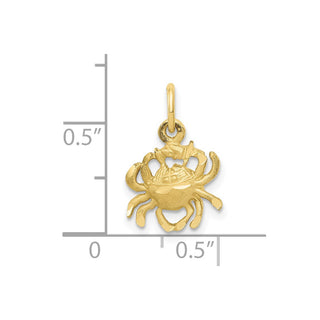 10K Yellow Gold Cancer Zodiac Charm 10ZC479