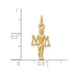 10K Yellow Gold Libra Zodiac Charm 10ZC482