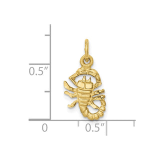 10K Yellow Gold Scorpio Zodiac Charm 10ZC483