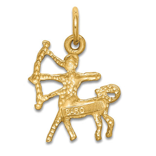 10K Yellow Gold Sagittarius Zodiac Charm 10ZC484