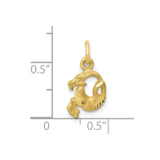 10K Yellow Gold Capricorn Zodiac Charm 10ZC485