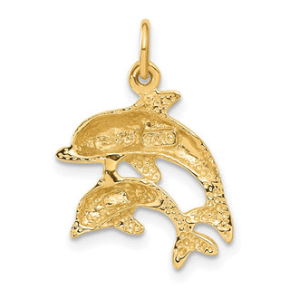 10K Yellow Gold Dolphin Charm 10ZC493